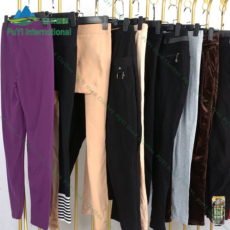 Ladies legging pant used winter clothing dubai used clothes in bales second hand clothes