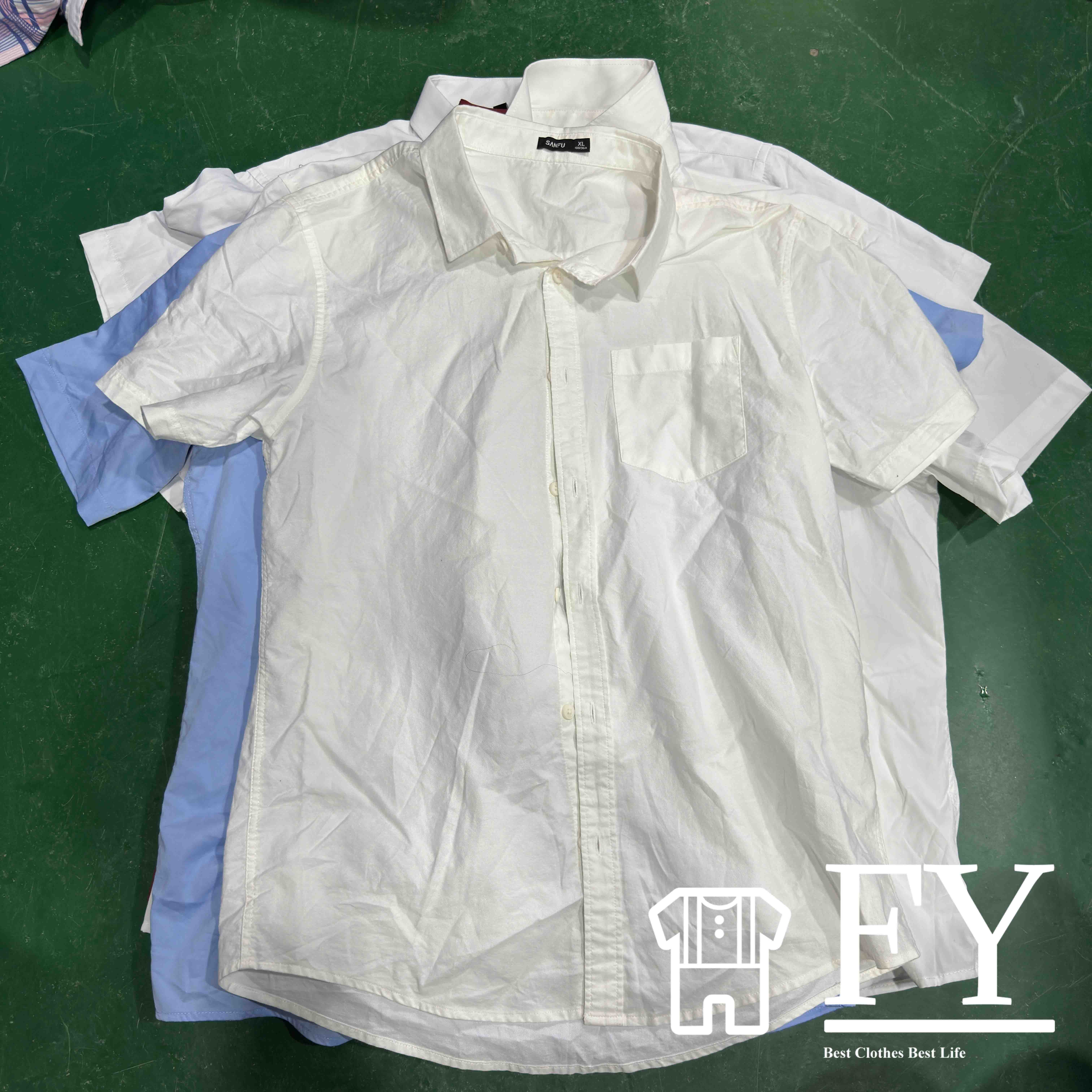 FengYang Ukay White Shirt Summer Branded Used Clothes Bales for Men Women Used for Adult Grade A Clothes Used