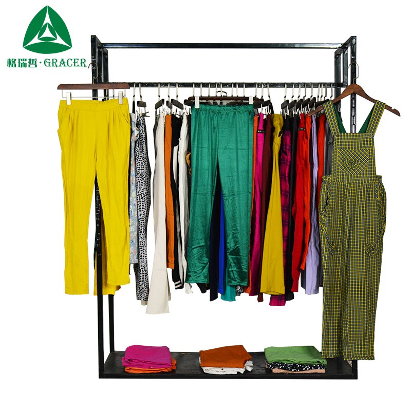 Second Hand Branded Clothes Old Clothes Women Causal Pants Contain Of Used Clothes