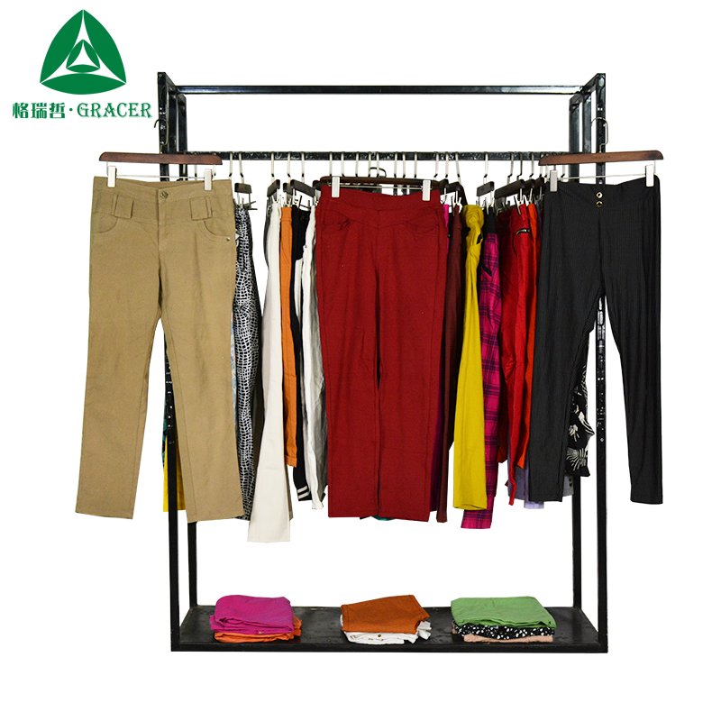 Second Hand Branded Clothes Old Clothes Women Causal Pants Contain Of Used Clothes