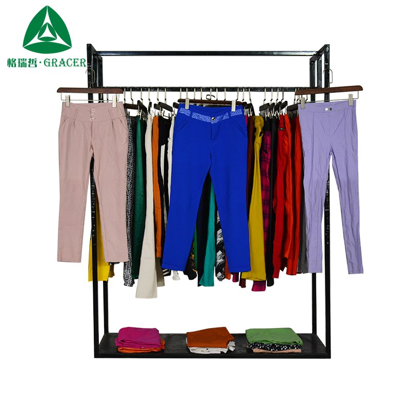 Second Hand Branded Clothes Old Clothes Women Causal Pants Contain Of Used Clothes