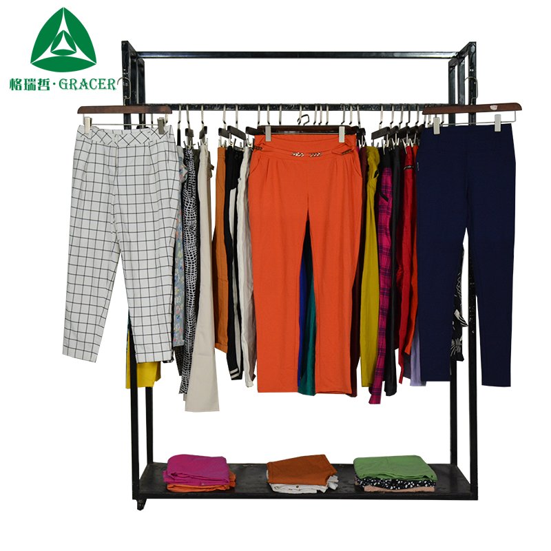 Second Hand Branded Clothes Old Clothes Women Causal Pants Contain Of Used Clothes