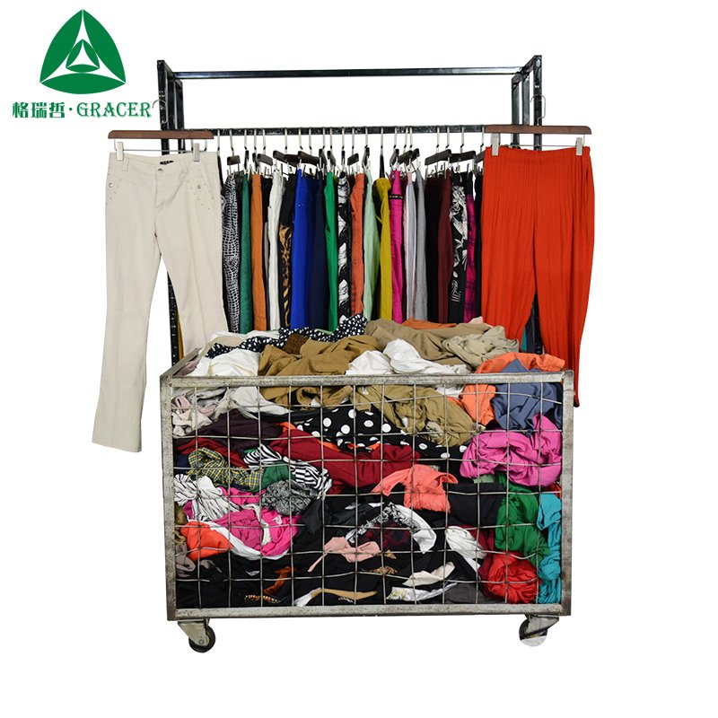 Second Hand Branded Clothes Old Clothes Women Causal Pants Contain Of Used Clothes