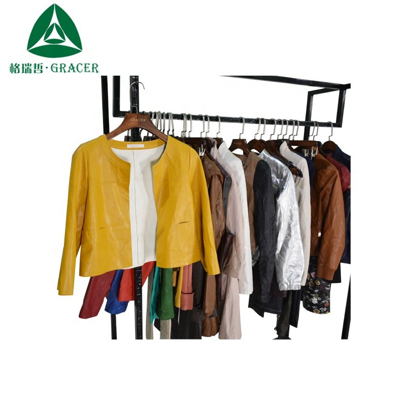 Second Hand Clothes Good Quality Leather Jacket Brand Used Clothes Used Clothing for Sale