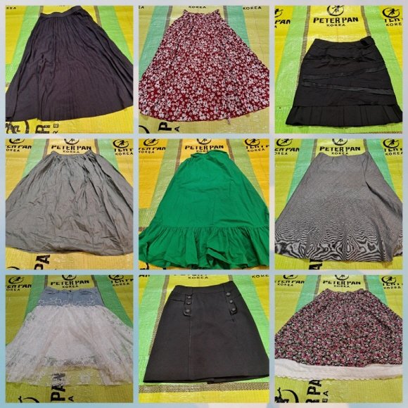 Used clothes(clothing) : Ladies Skirts - Poly/Cotton, Long/Short(bale)