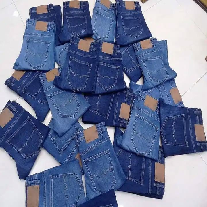 SY GINA New Stock Men's and women's new and used jeans Straight-leg slim-fit jeans