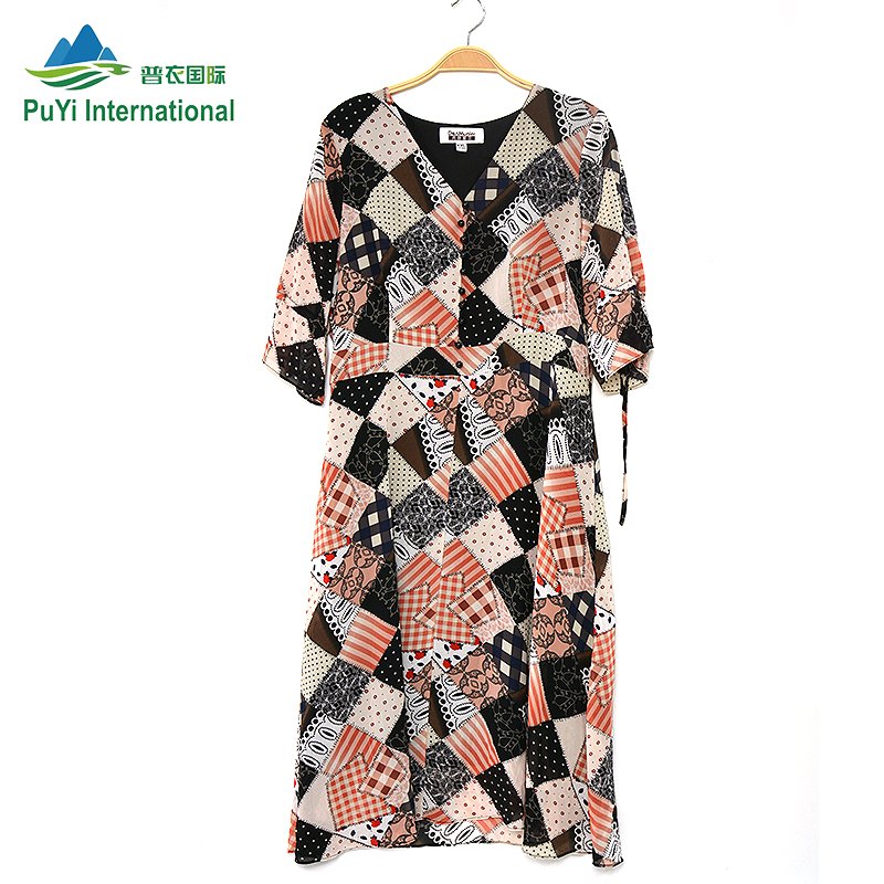 wholesale second hand dresses Manufacturer directly sale korean bales ropa de mujer silk dress women used clothes