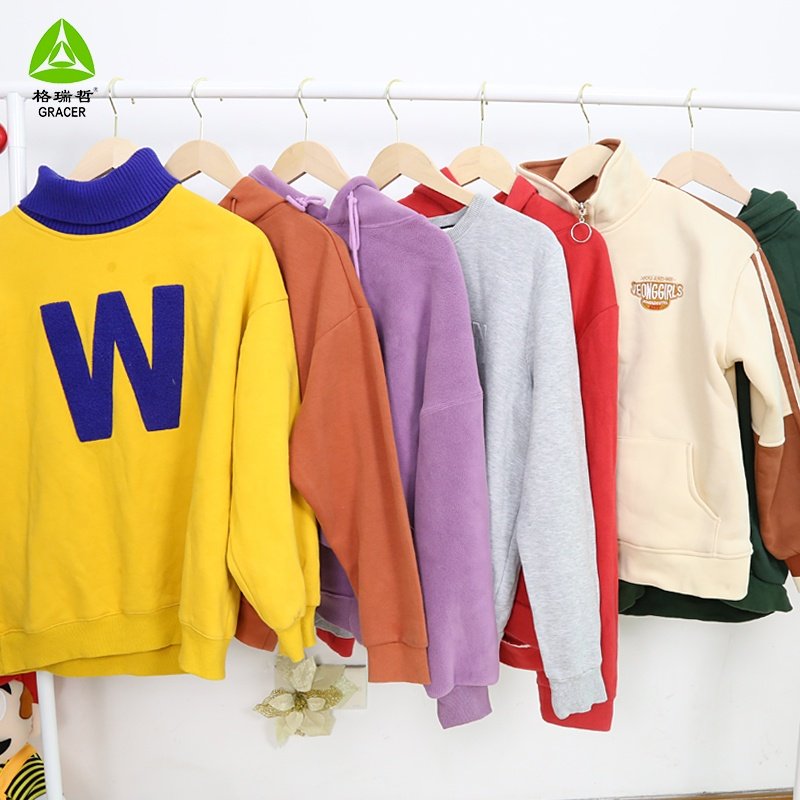100% Cotton Hoodie Bundles Wholesale Thrift Clothes Used Clothes In Bales Europe