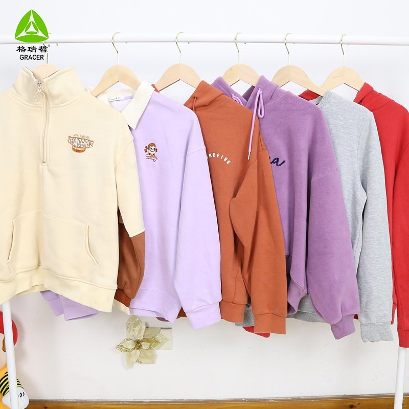 100% Cotton Hoodie Bundles Wholesale Thrift Clothes Used Clothes In Bales Europe