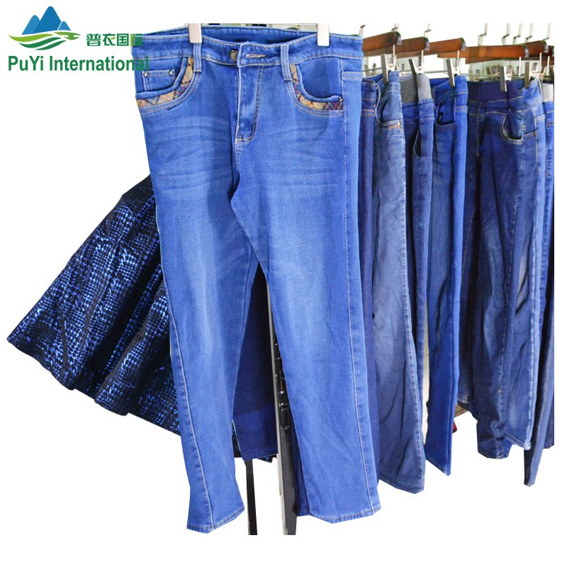 Men used jeans summer used clothes mixed used clothing men ladies winter jeans denim pants
