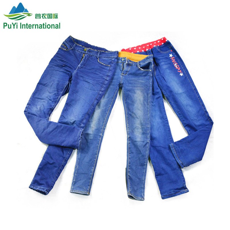 Men used jeans summer used clothes mixed used clothing men ladies winter jeans denim pants