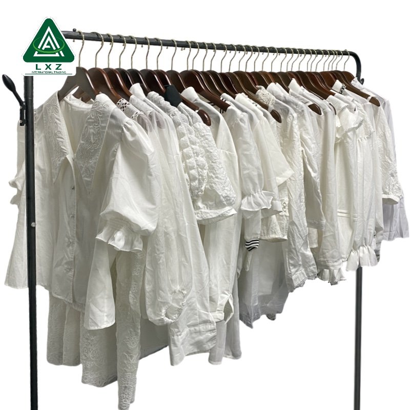 Ukay Ukay Bales White Cotton Blouse Second Hand Clothes Philippines Wholesale