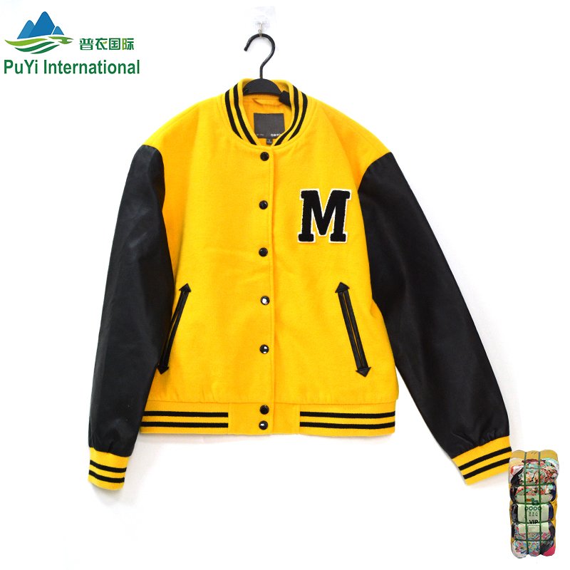 2022 wholesale used clothing men and women coat used baseball jacket second hand clothes