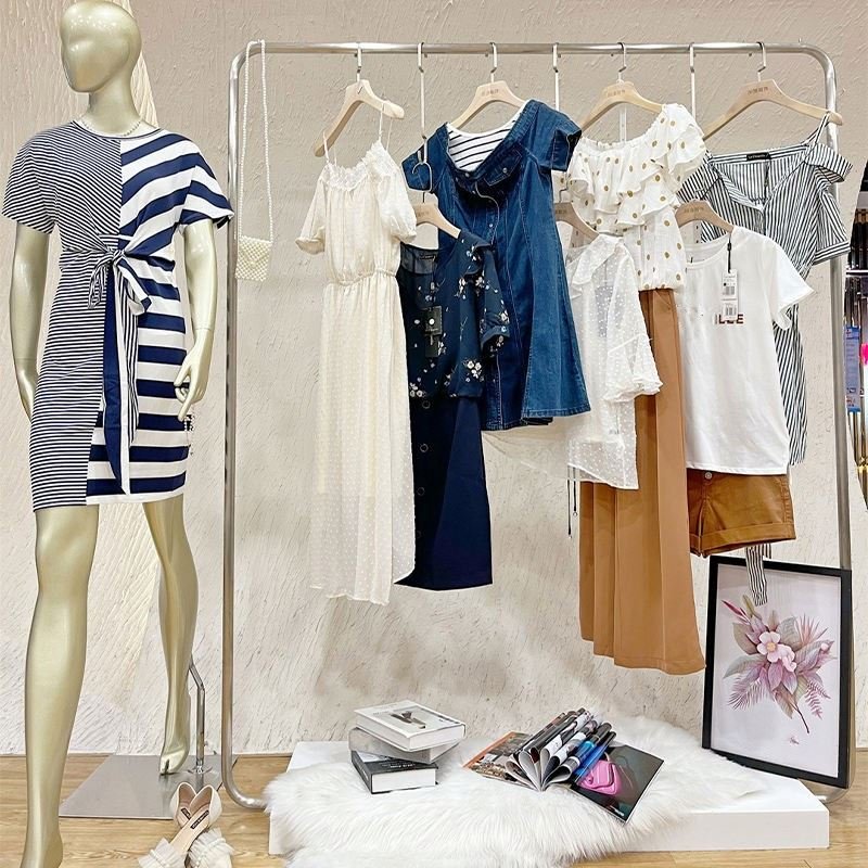 2023 Clearance Wholesale Brand Stock Clothing Womens Used Clothes Casual Dresses