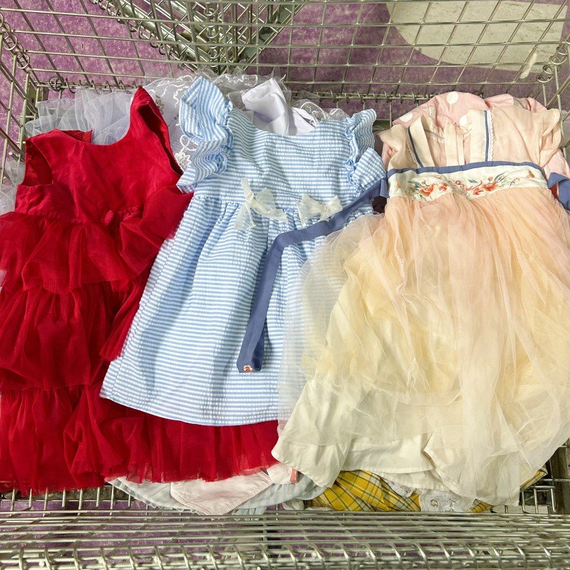 C06-1 Wholesale colorful summer used high quality bale Factory cheap price clean fashion dress for children