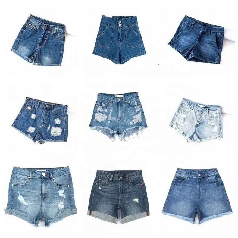 Stocked Denim shorts Factory Wholesale Mixed Packaging Sale Men And Women Jeans New Clothes