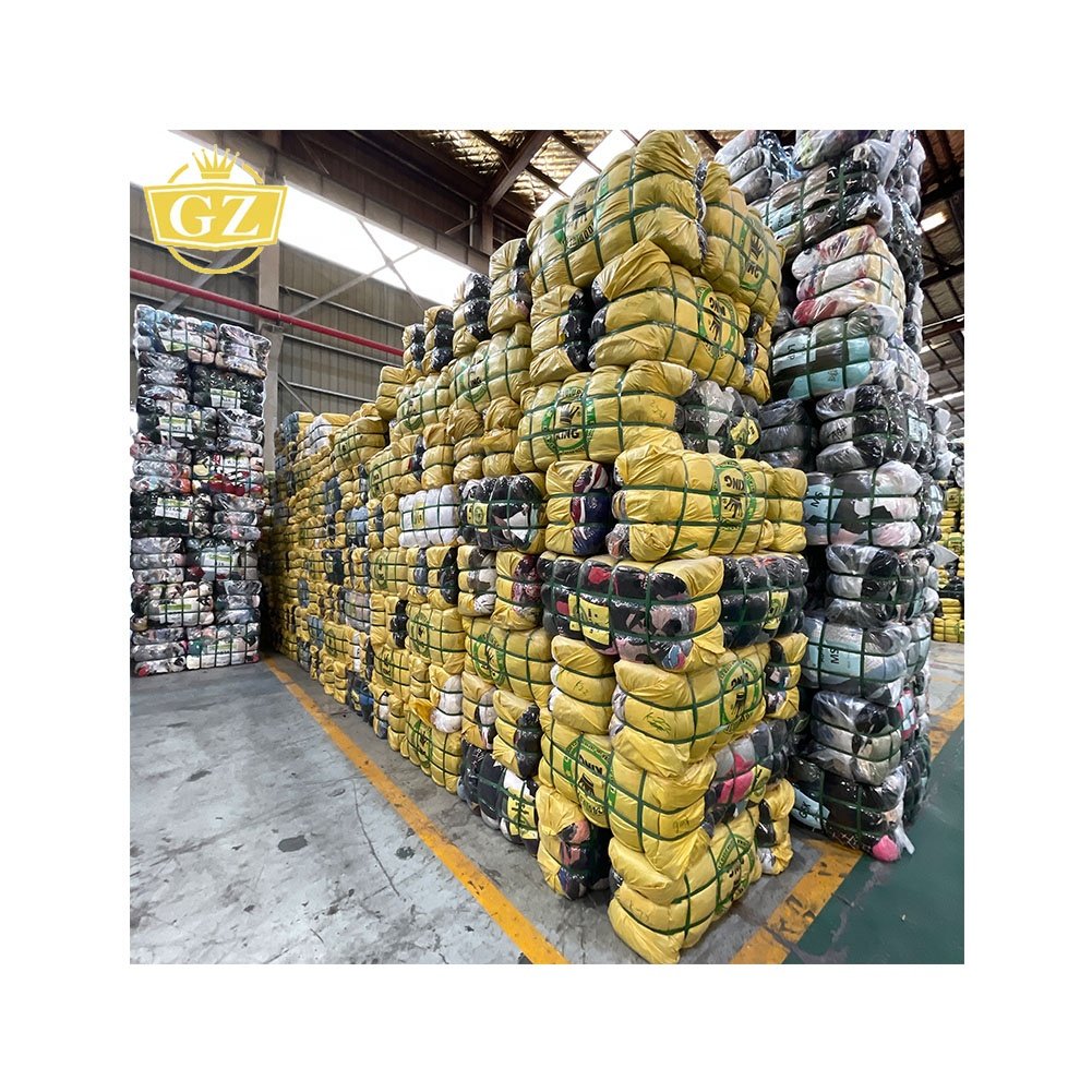 GZ High Standard Sorted Used Clothes Bales, Good Price Top Clean King Bale Used Clothes 45Kg