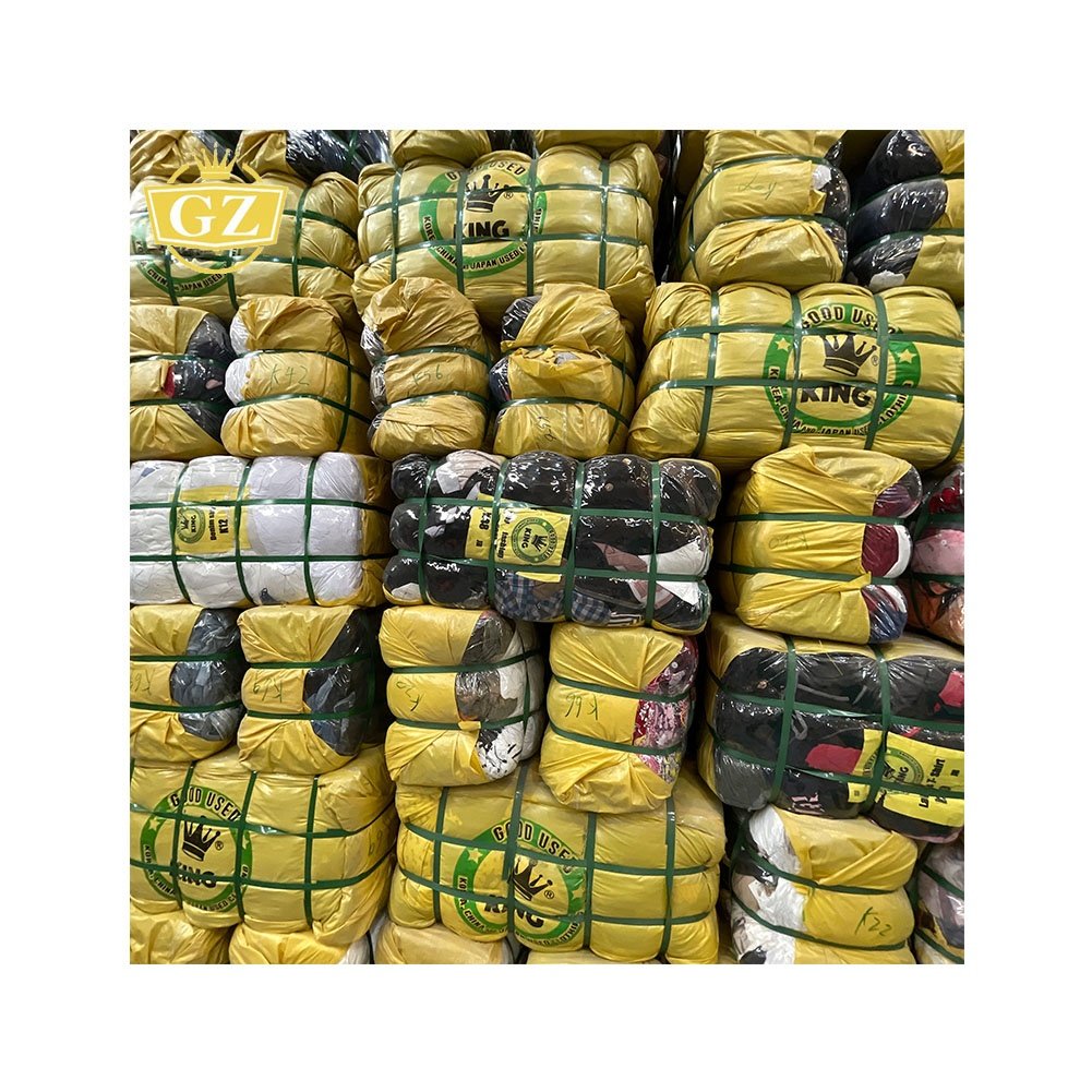 GZ High Standard Sorted Used Clothes Bales, Good Price Top Clean King Bale Used Clothes 45Kg