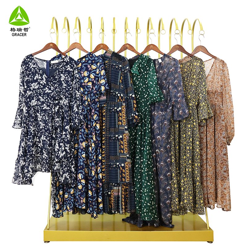 Chiffon Used Dresses In Bulk Vintage Used Clothes Second Hand Clothes Korea