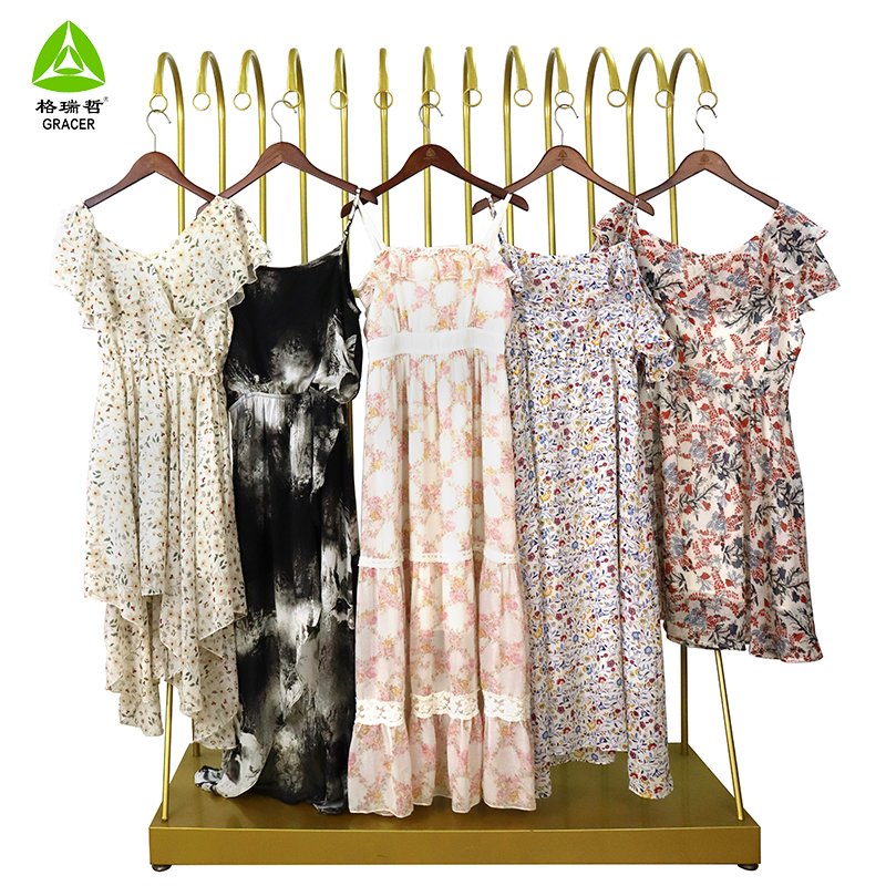 Chiffon Used Dresses In Bulk Vintage Used Clothes Second Hand Clothes Korea