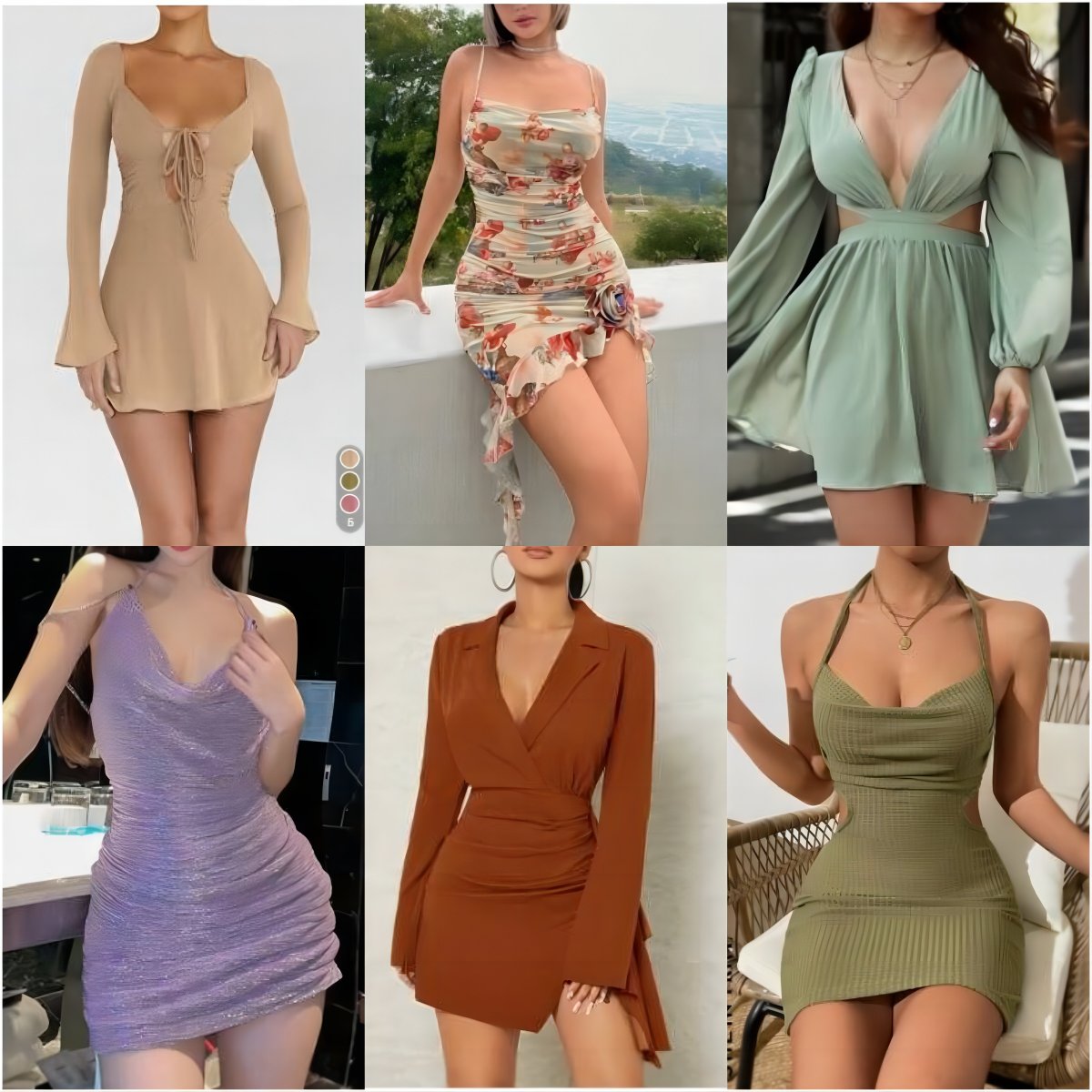Brand Women's Mix Style Stock Dresses T-shirts Small Shirts Pants Skirts used clothes