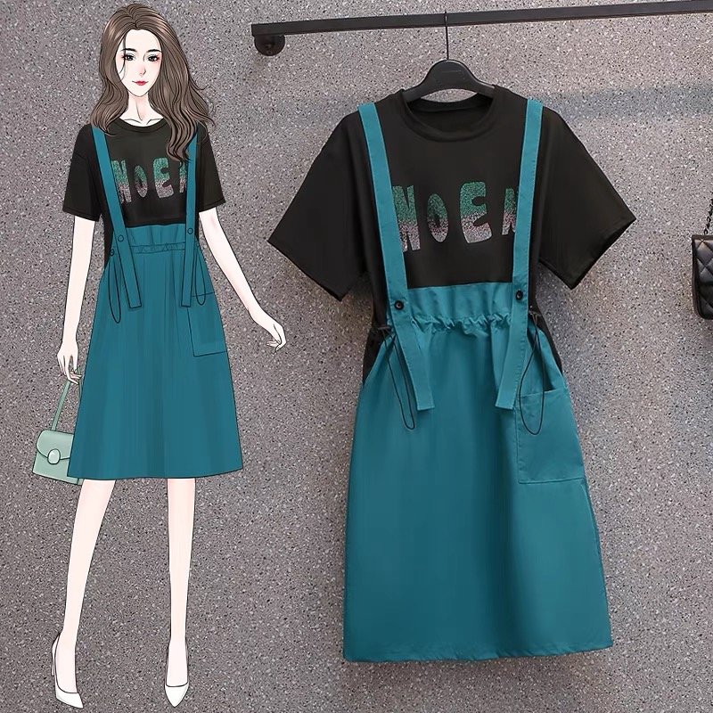 2022 Spring/Summer New Women's Fashion Casual Heavy Industry Sequins Embroidered Short Sleeve Dress