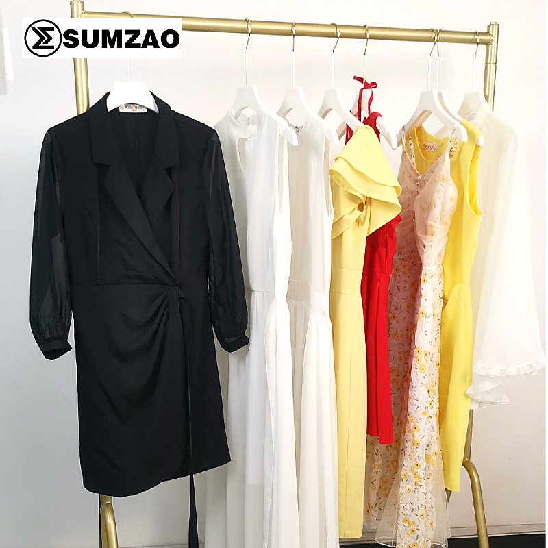 Sumzao wholesale asian used clothes bulk apparel stock bundle t shirt dress secondhand ukay ukay bales