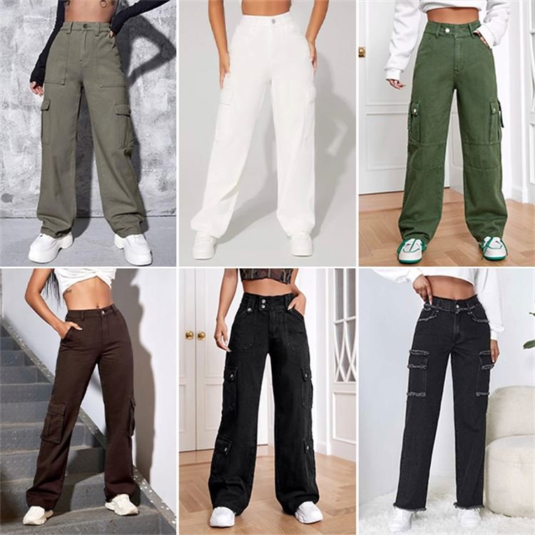 SY New cotton Pants Used Clothing Clothing Stock Used clothing bulk from mixed pants stock used cargo pants