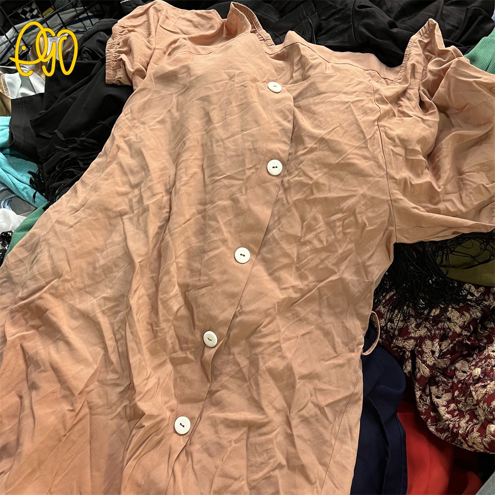 Wholesales Used Ladies Cotton Dress Second Hand Women Frocks in Bales Used Clothes Clothes for Girls Used Summer Clothes