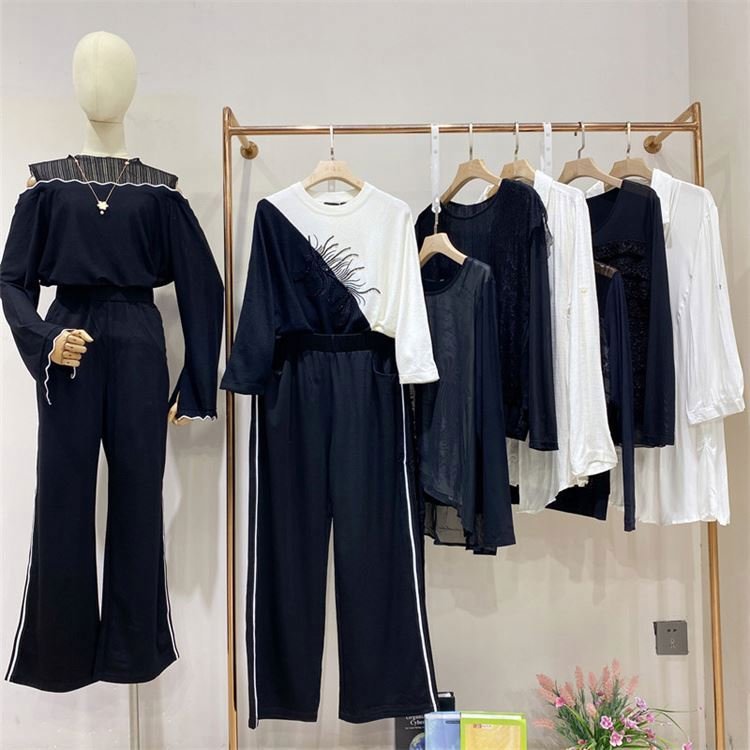 Cut Label Used Discount Women's Clothing Stock Clearance Workplace solid color women's clothing bulk sales