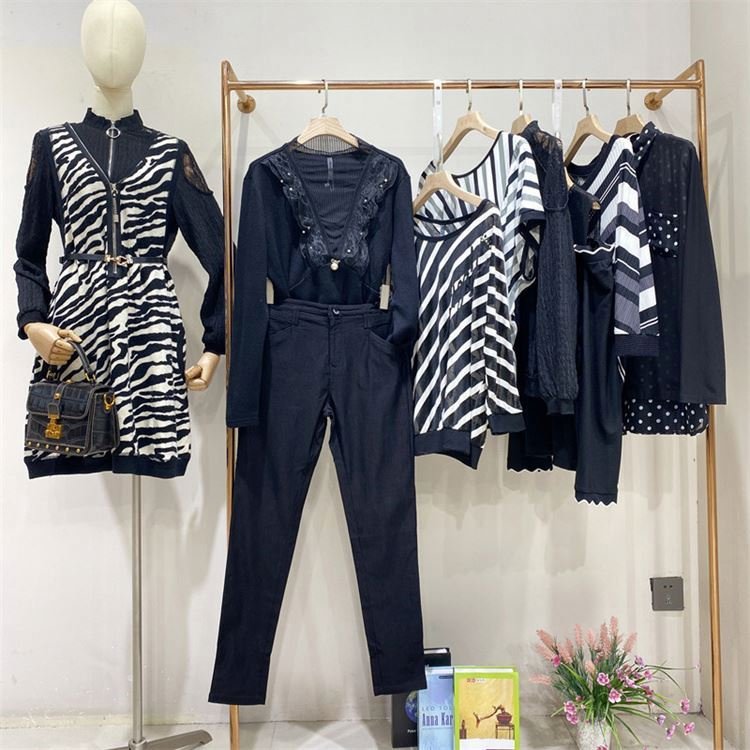 Cut Label Used Discount Women's Clothing Stock Clearance Workplace solid color women's clothing bulk sales