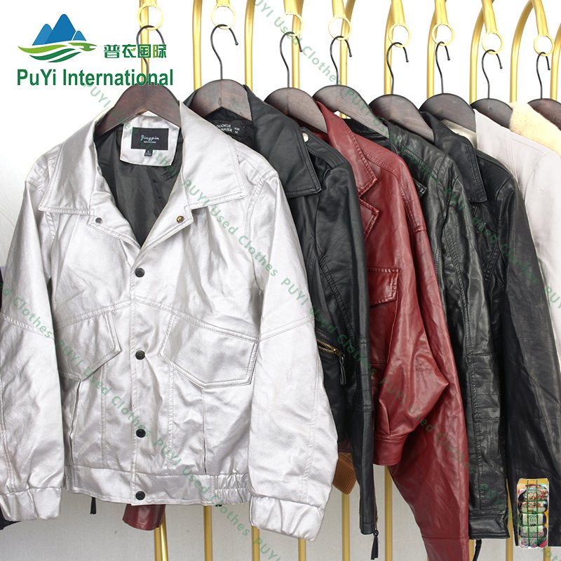 Winter coats men's leather bale korean clothes used clothing female wholesale second hand