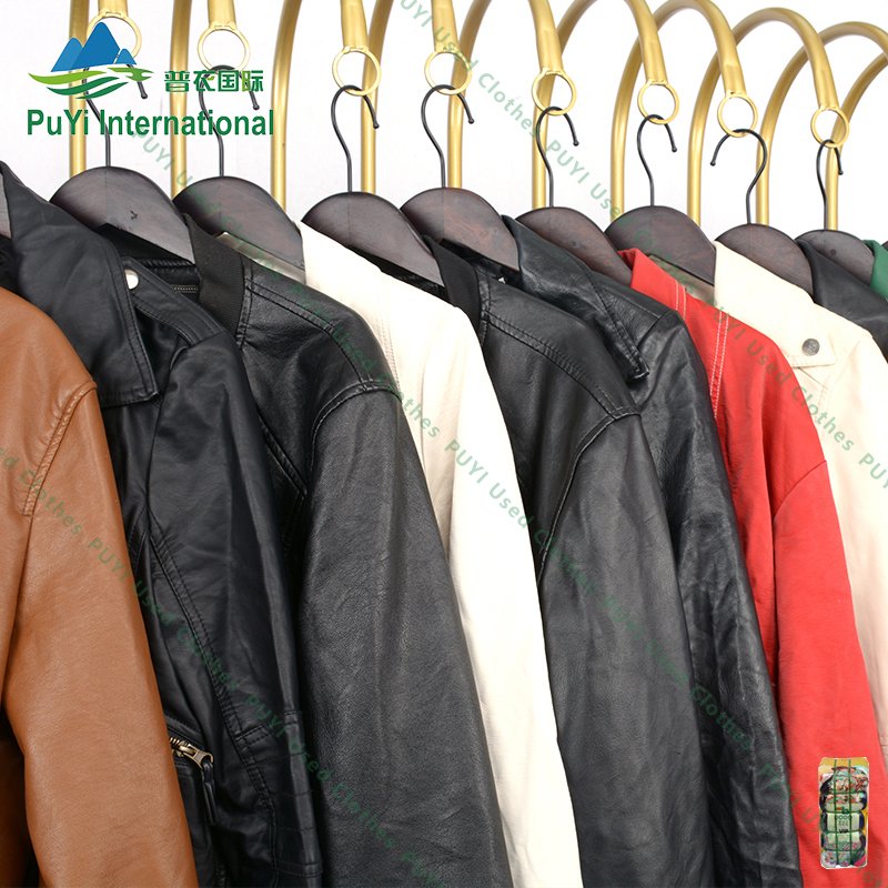 Winter coats men's leather bale korean clothes used clothing female wholesale second hand