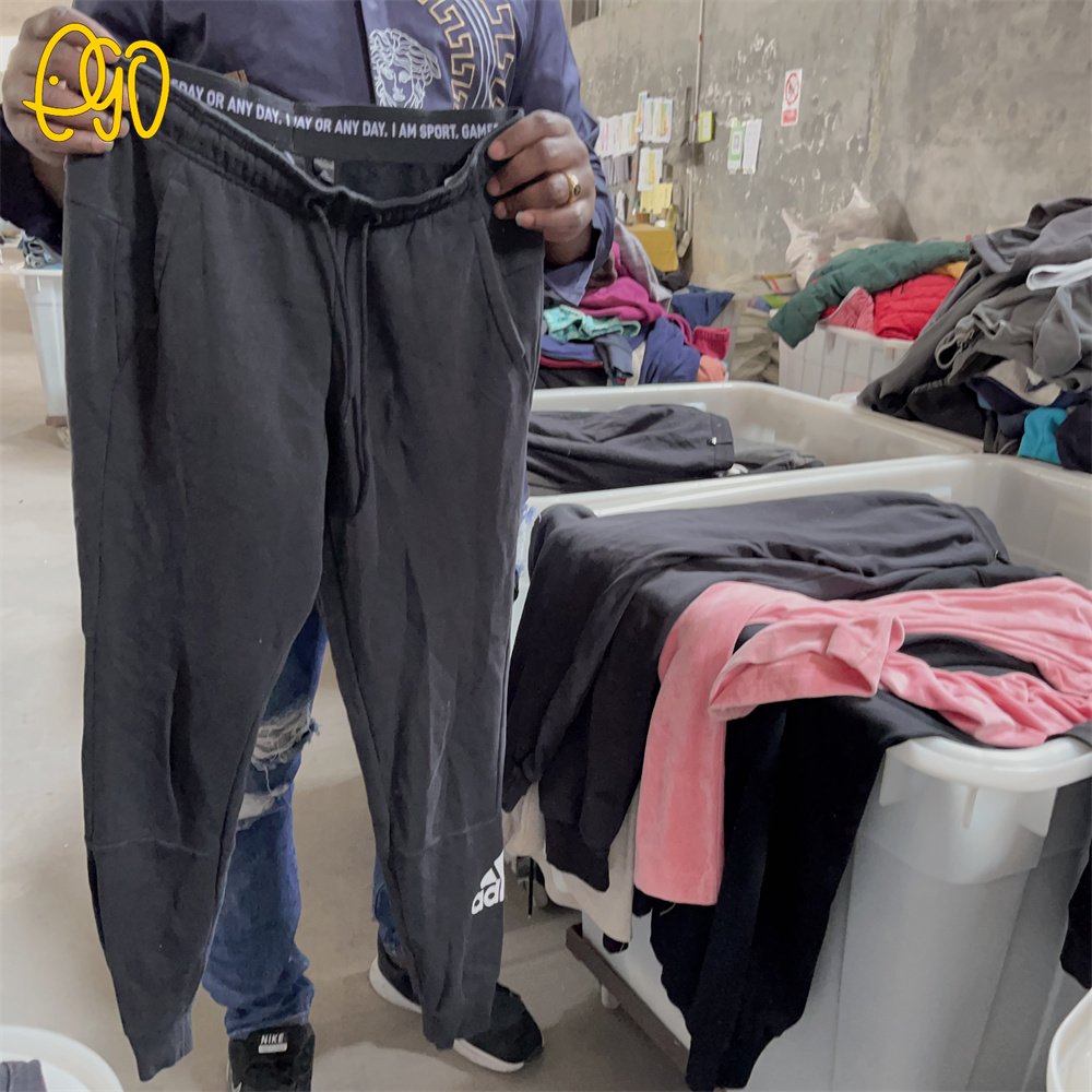 Used Cotton Sports Pants Second Hand Joggers Cotton Pants in Bales Ladies Sport Pants Used Men Clothes Used Sportswear