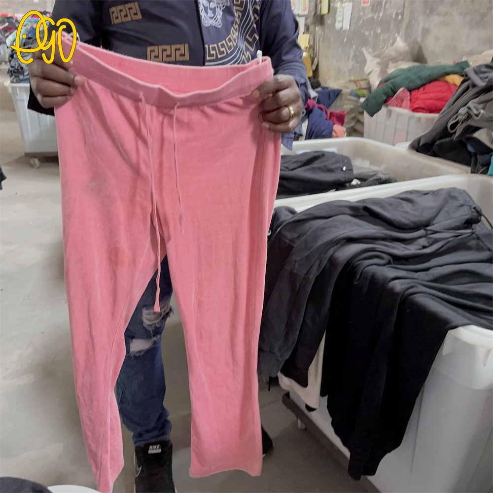 Used Cotton Sports Pants Second Hand Joggers Cotton Pants in Bales Ladies Sport Pants Used Men Clothes Used Sportswear