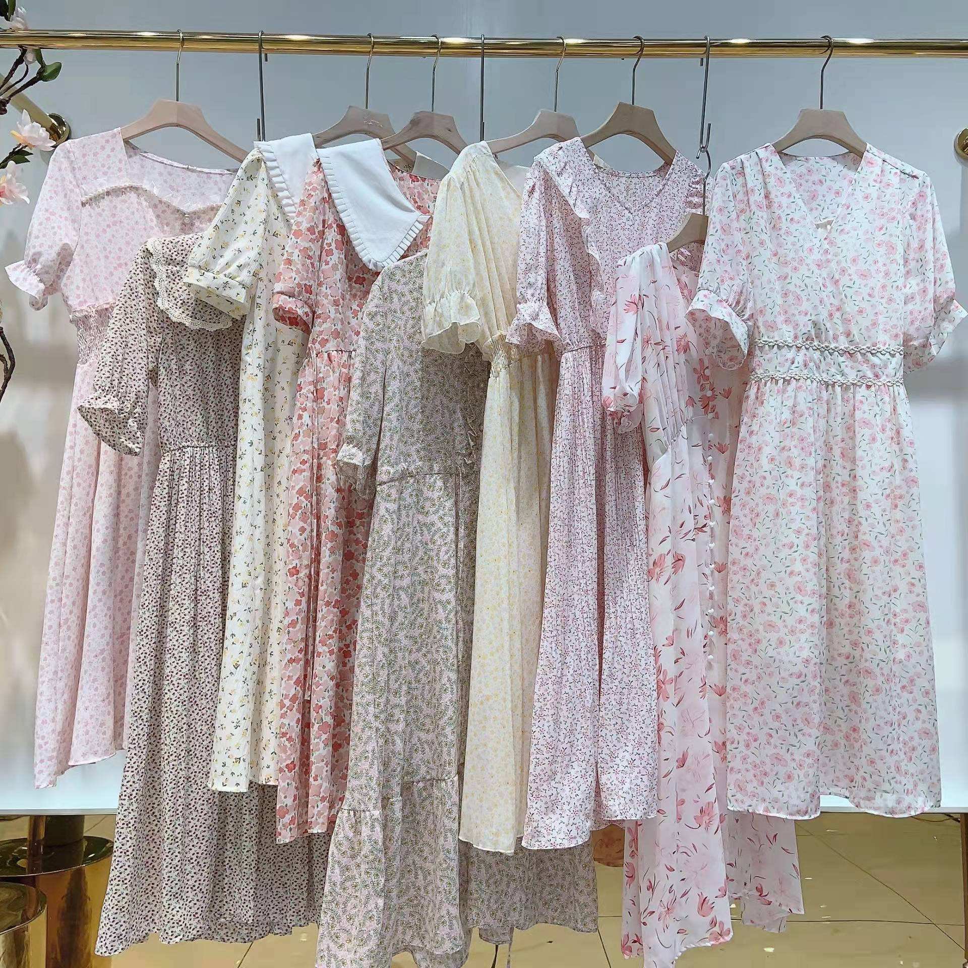 In-Stock Lot Items new Women Dress Online Sale Supplier Shop Dress Bulk Clothes Bale