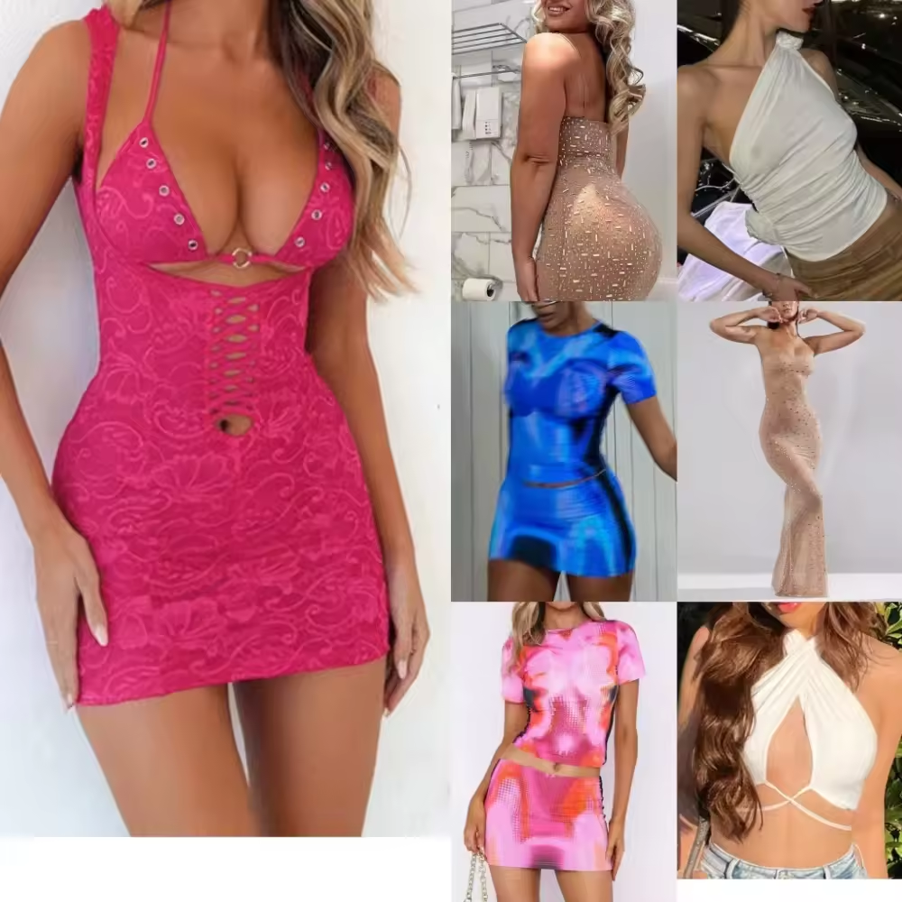 WO 2024 new summer dress women dress casual dress stock clothes mixed Brand