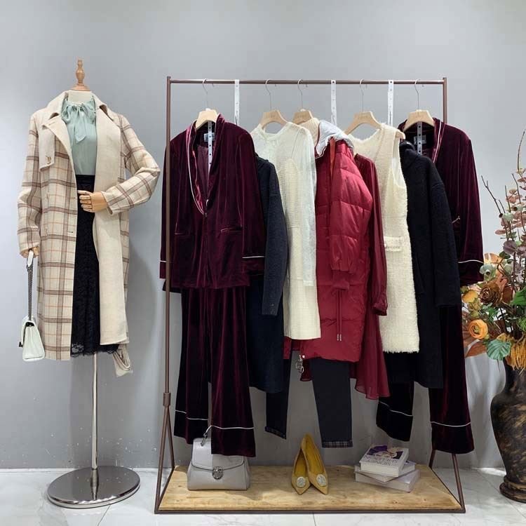 cut label autumn and winter used down jacket second-hand discount women's clothing stock bulk sale