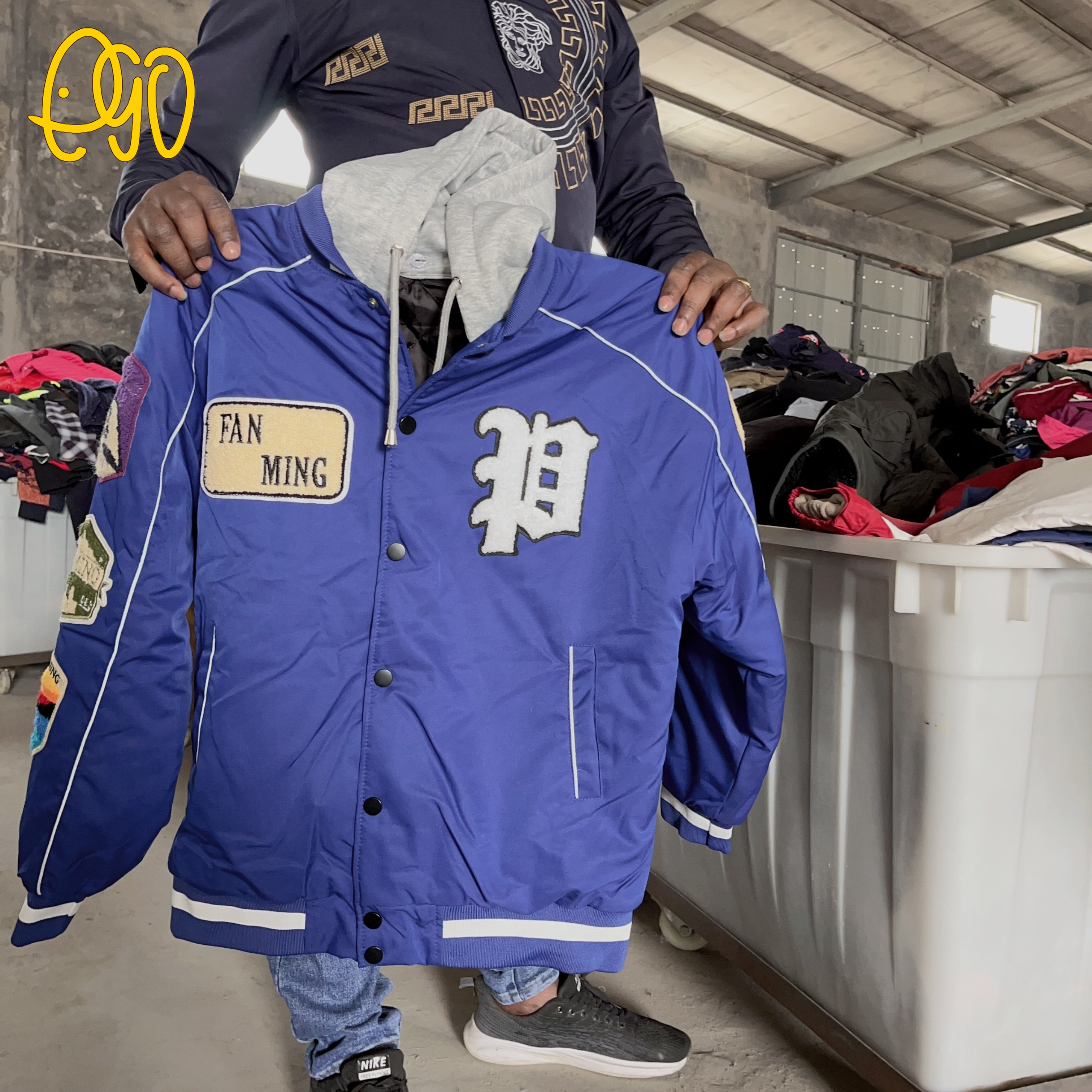 Used Men Windbreaker Hooded Jacket Winter Wears Second Hand Men'S Jacket Turkey Used Clothes Bales High Quality