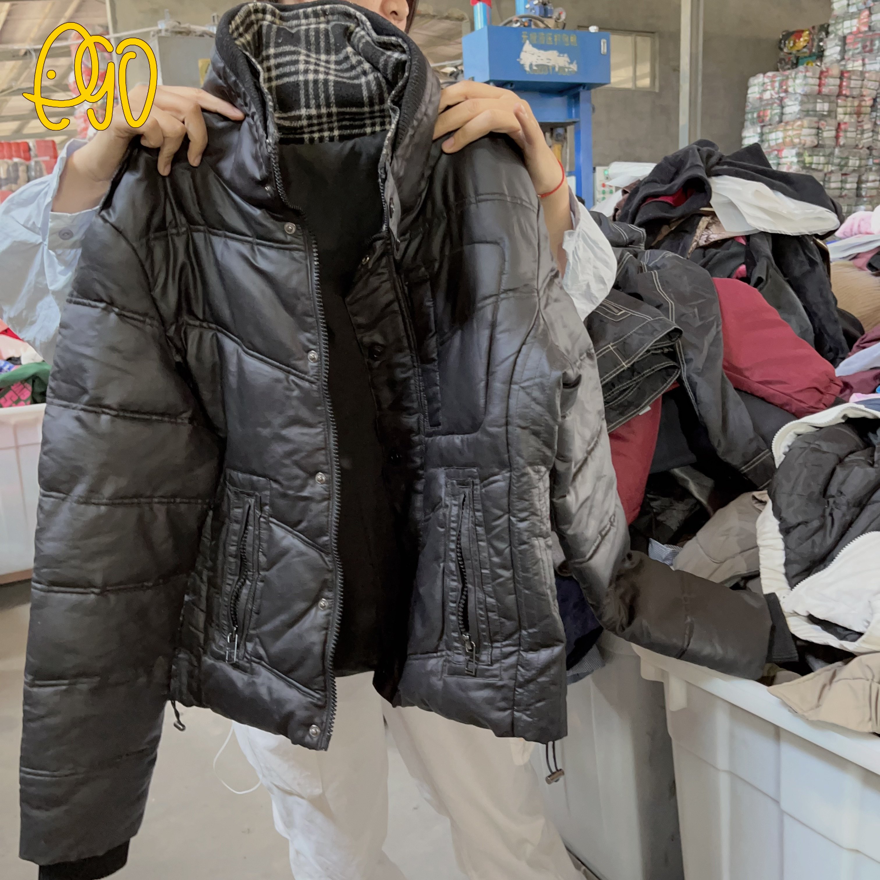 Used Men Windbreaker Hooded Jacket Winter Wears Second Hand Men'S Jacket Turkey Used Clothes Bales High Quality