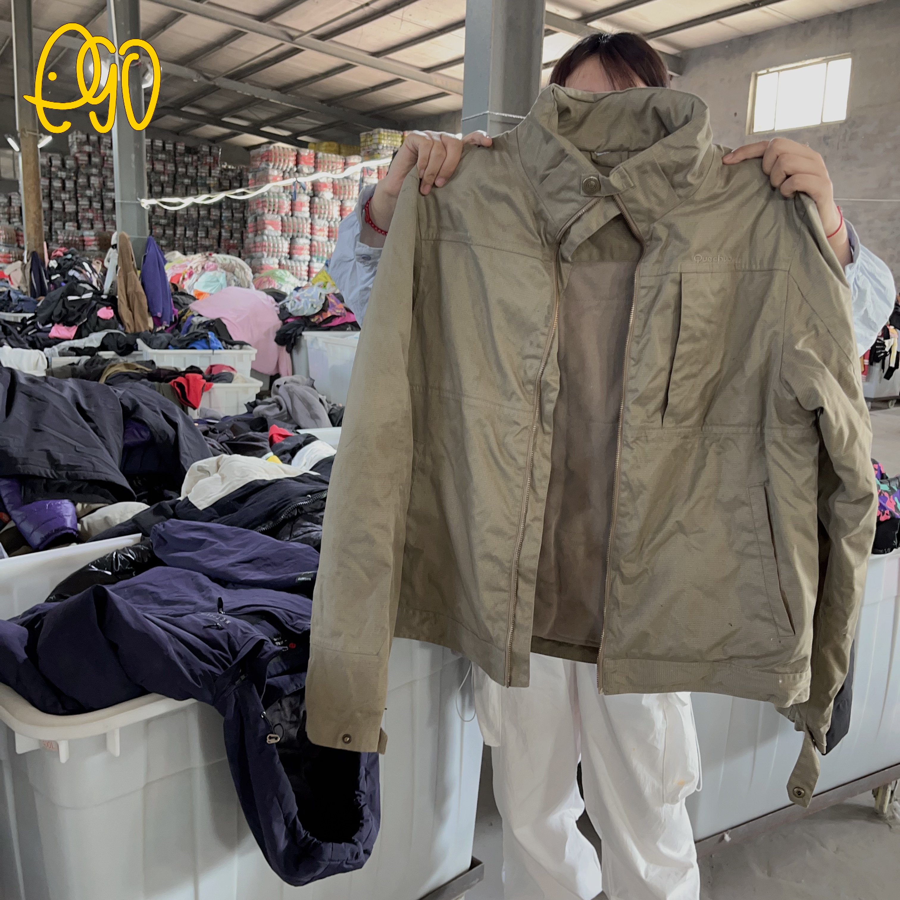 Used Men Windbreaker Hooded Jacket Winter Wears Second Hand Men'S Jacket Turkey Used Clothes Bales High Quality