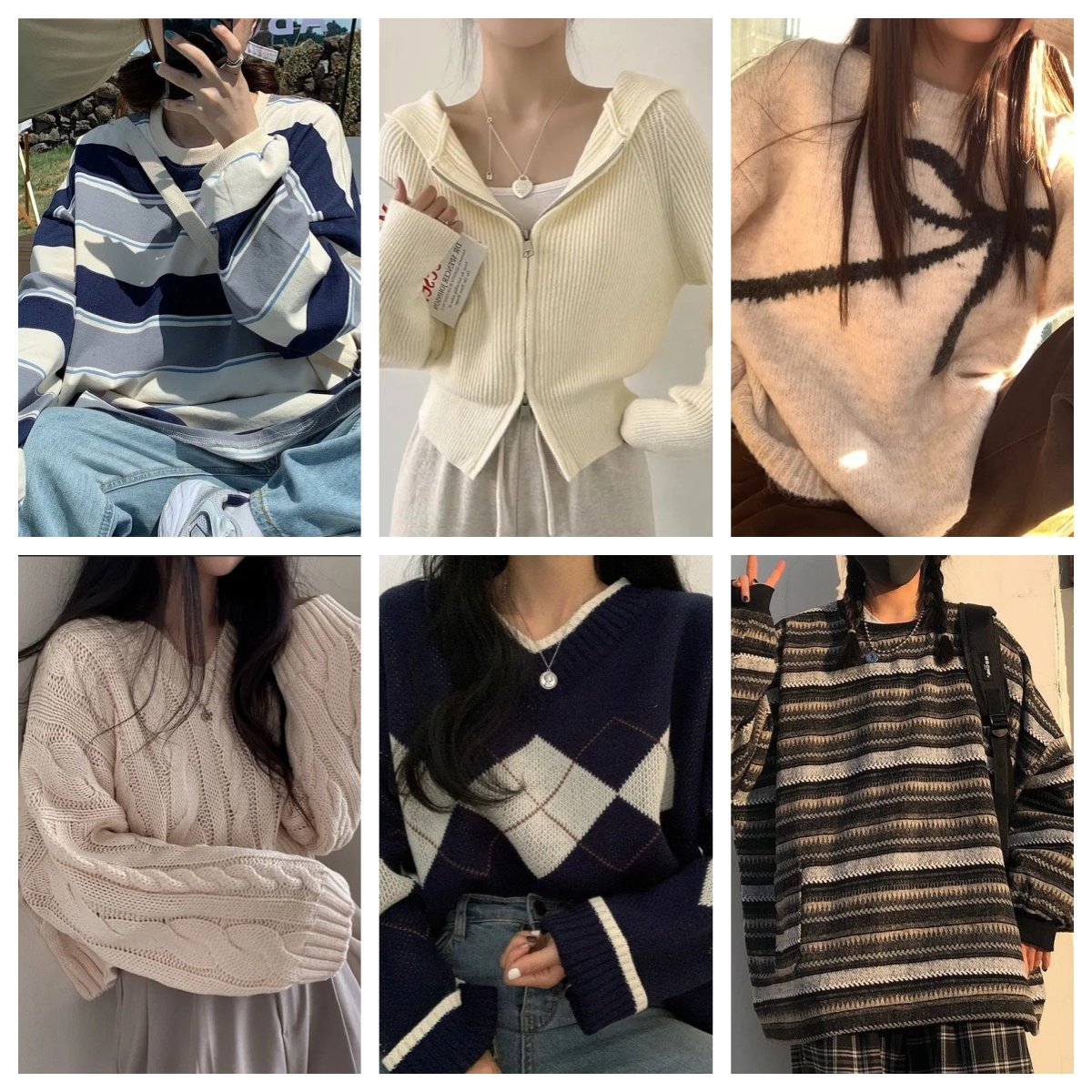 2023 Women's Sweater Pullover Jacquard Pattern Knitwear Long Sleeve Round Neck Knitted Winter Cotton Knitted Sweater Wholesale