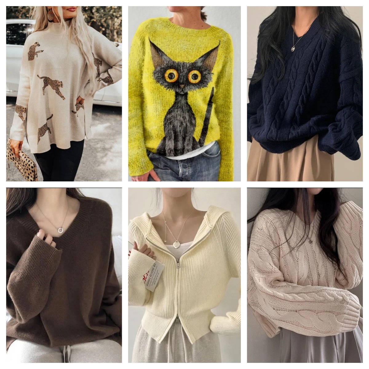 2023 Women's Sweater Pullover Jacquard Pattern Knitwear Long Sleeve Round Neck Knitted Winter Cotton Knitted Sweater Wholesale