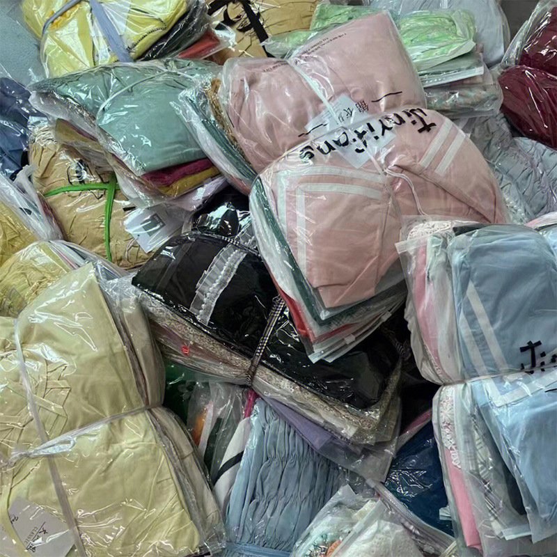 Apparel stock women's used clothes wholesale casual dresses mixed packaging random delivery stock clothes