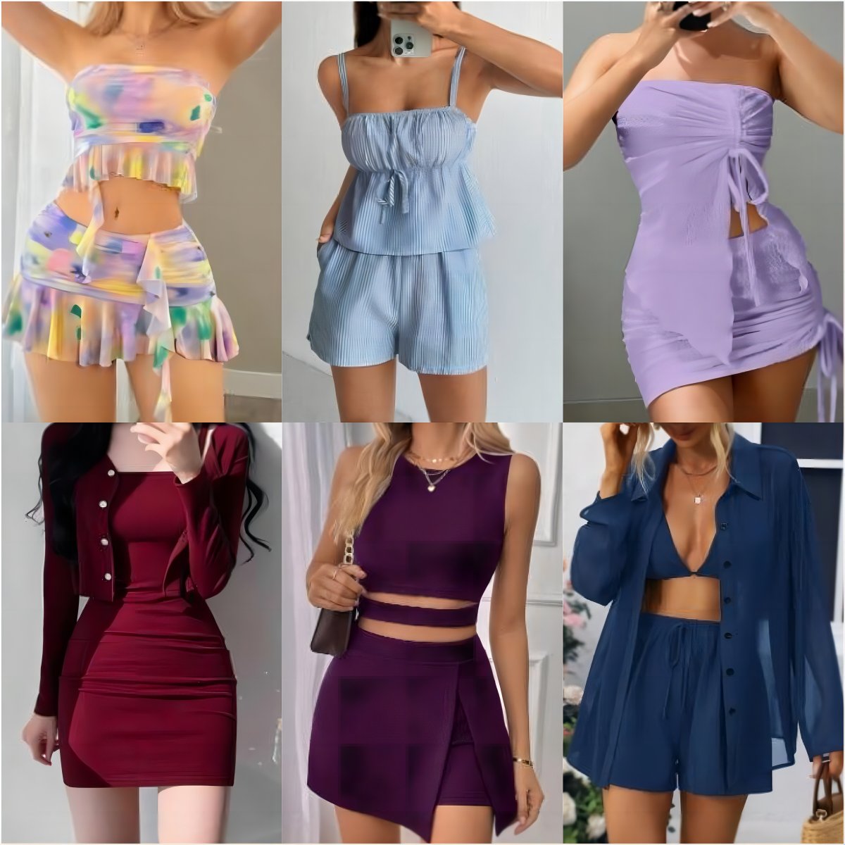Wholesale dress clothing inventory women's mixed fashion casual clothing skirts women's mixed styles random shipment