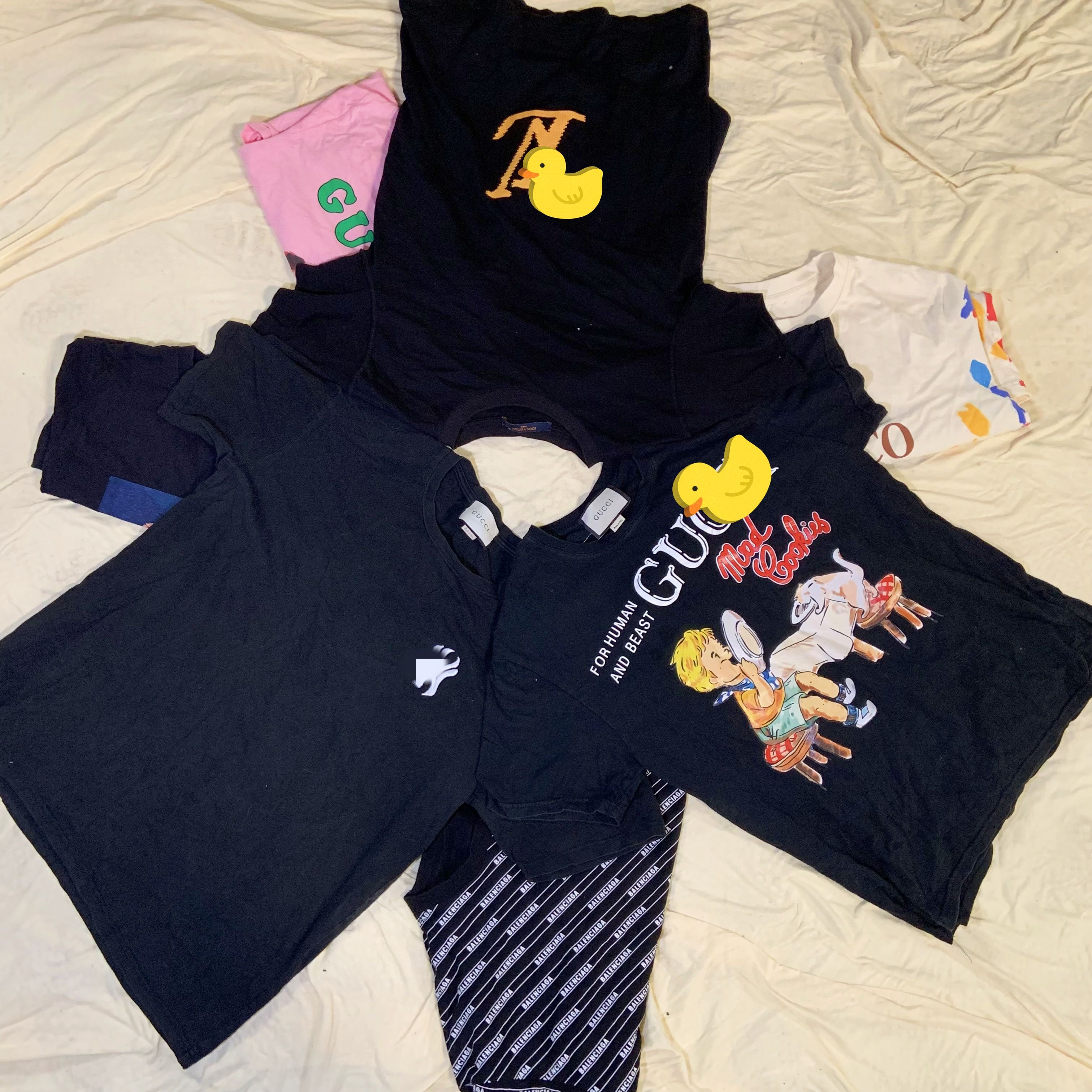 Used brand cloth luxury summer T-shirt wholesale second hand clothes mixed bales for men and women cheap price