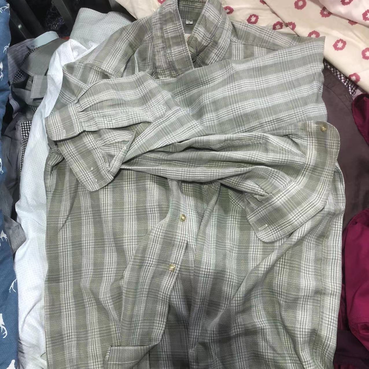Summer Men Clothes Used Casual Male Top Clothing Shirts Bale Used