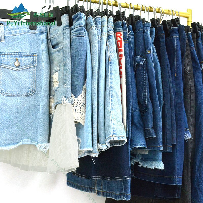 branded women denim jeans skirt bundle second hand clothes usa bales mixed clothing used clothes from uk bales for ladies