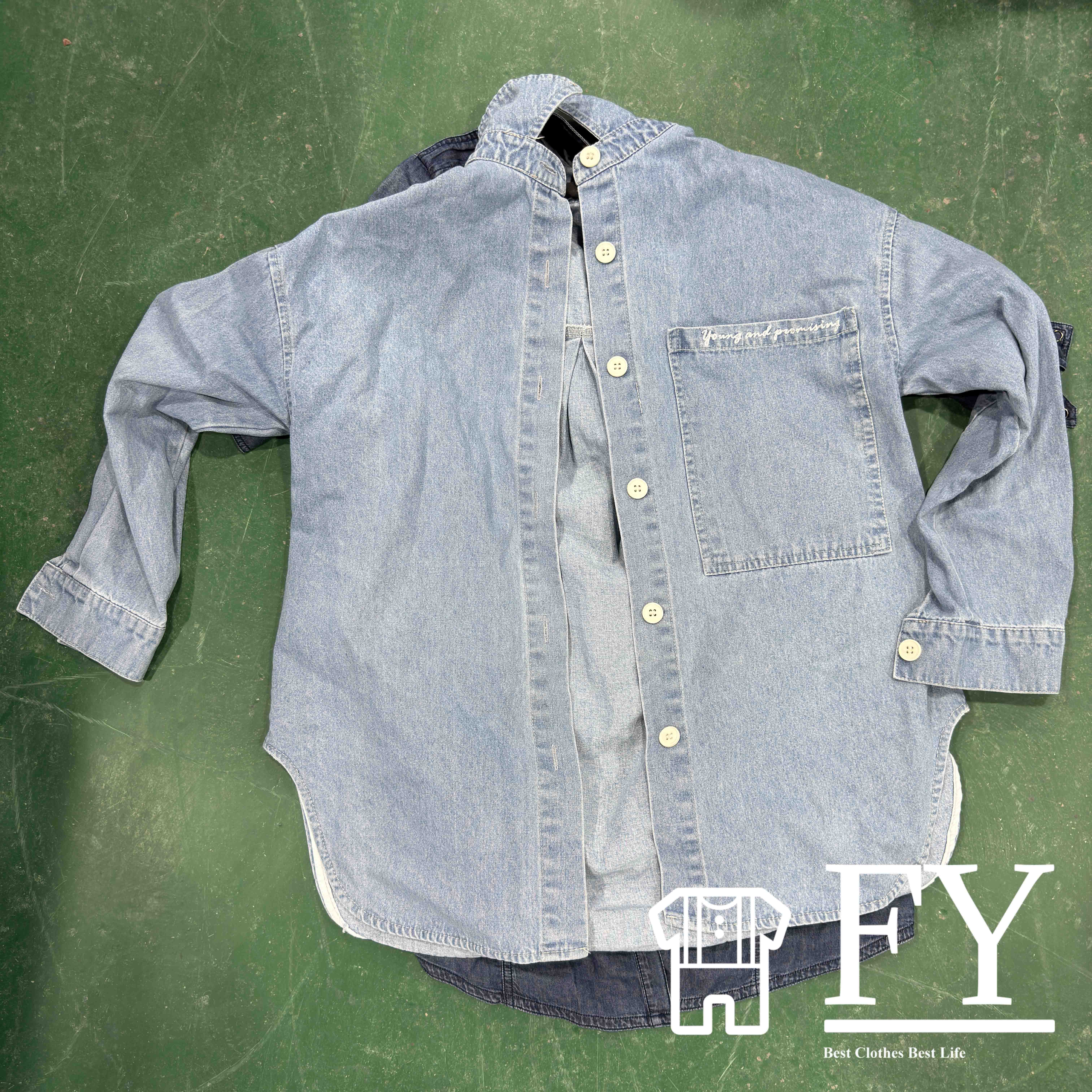 FengYang Ukay Used Denim Shirt Used Clothes Bales for Men Women Used for Adult Grade A/B Clothes