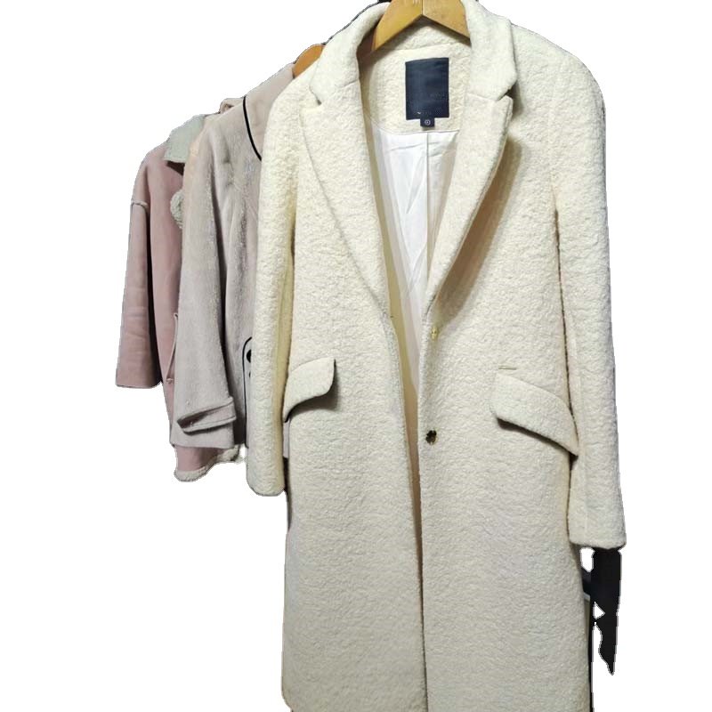 Winter Used Clothes Thrift Women Winter Worsted Coat Second Hand Clothes Price